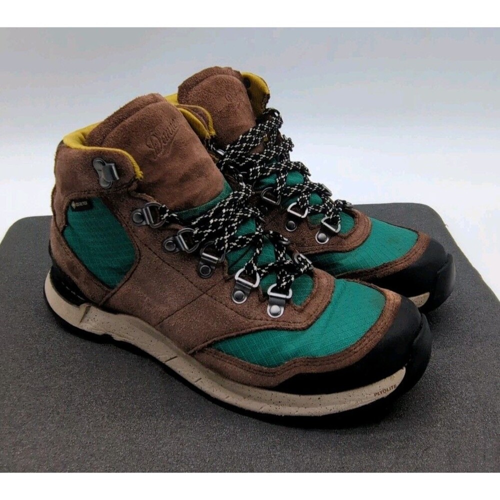 Danner Free Spirit Dark Earth Brown Green Men's Hiking Gore-tex Boots Size 8